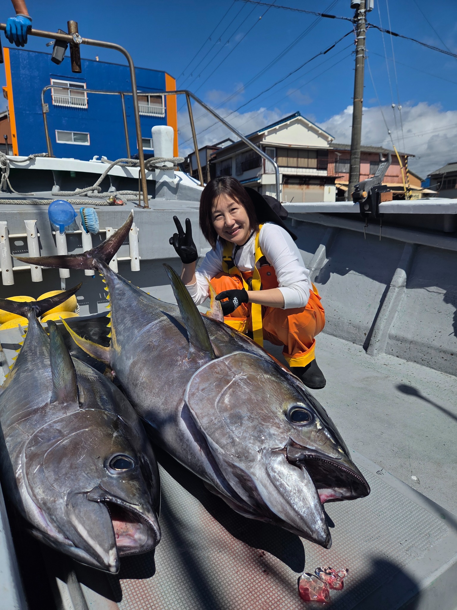 道丸で釣れた[{'name': 'キハダ', 'stat': '最大47.00kg'}]47.00kg